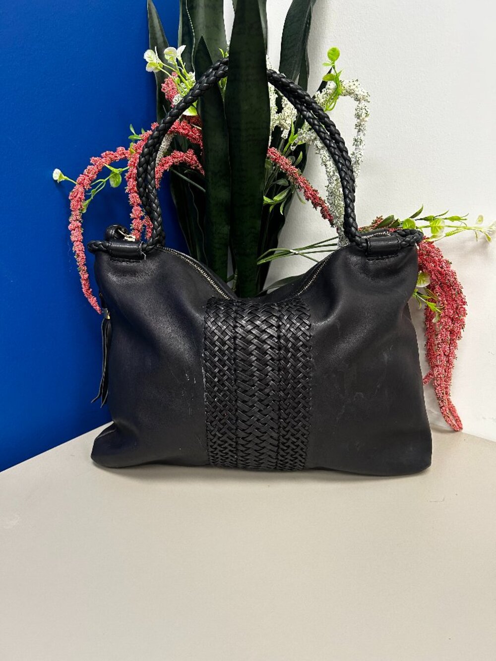 GUCCI BLACK LEATHER MEDIUM HANDMADE SHOULDER BAG